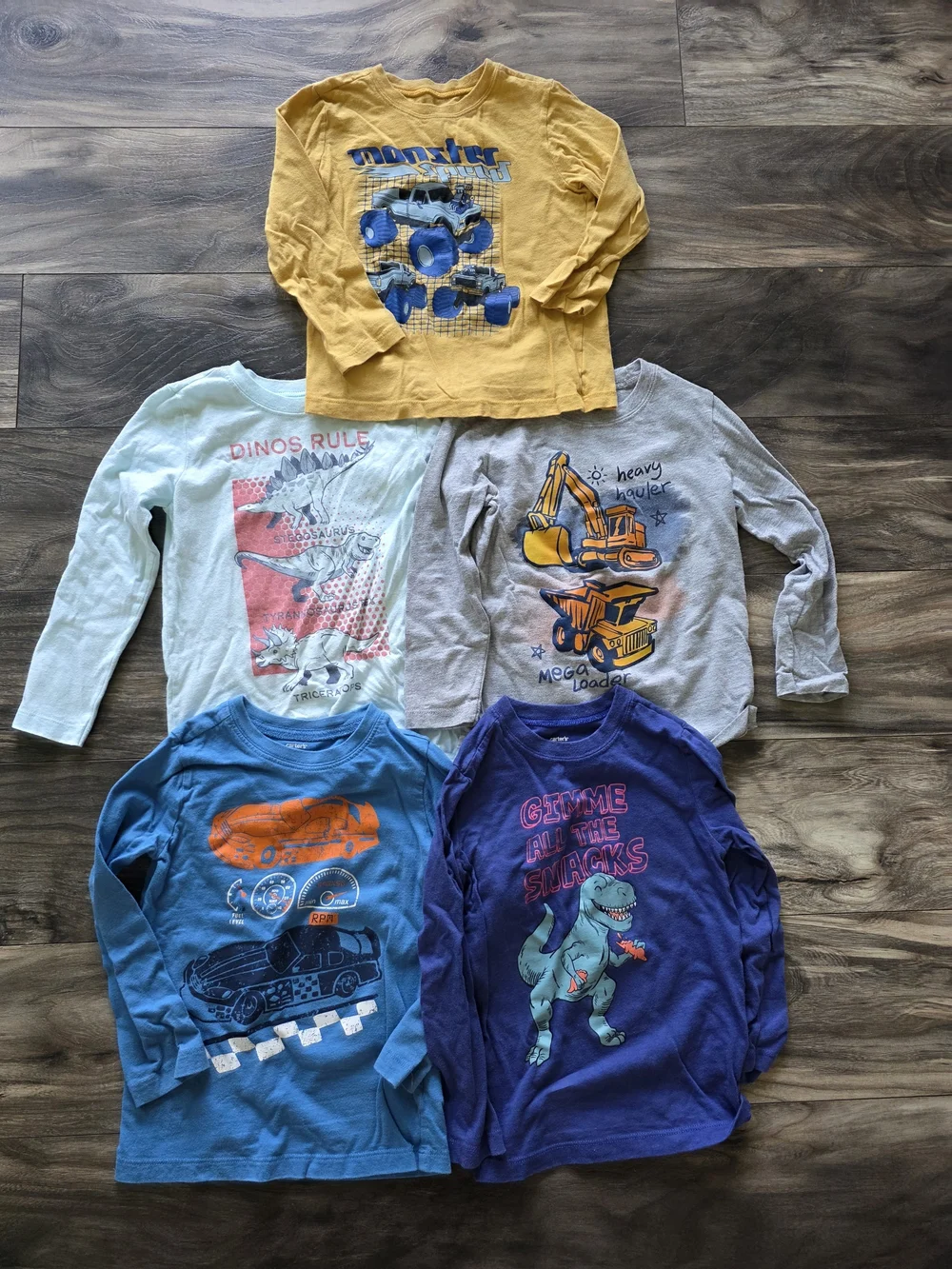 Carter's Boys Long Sleeve Graphic Tee Lot